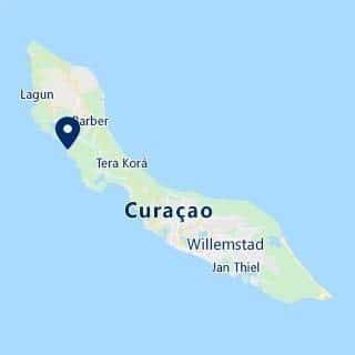 Playa Manzalina auf der Landkarte (Map) von Curacao