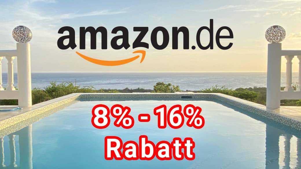 Bei Amazon immer mit Rabatt einkaufen - 8-16% sind möglich